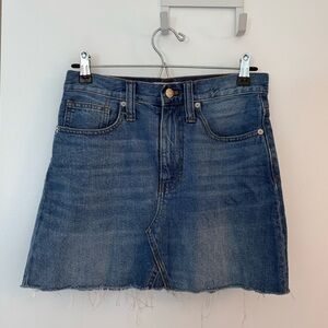 Madewell denim mini skirt 26